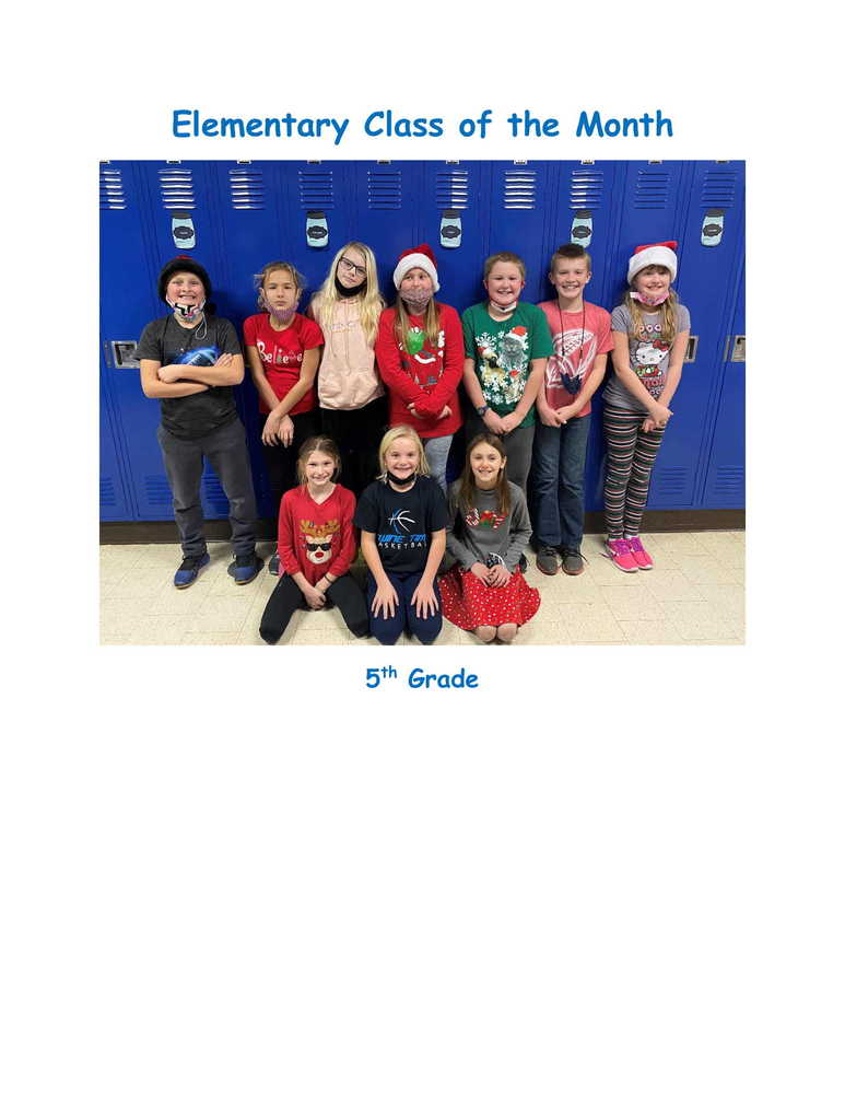 November Class of the Month