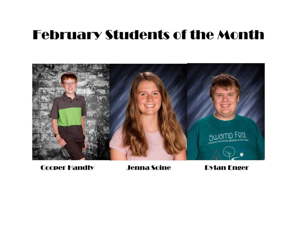 February Students of the Month